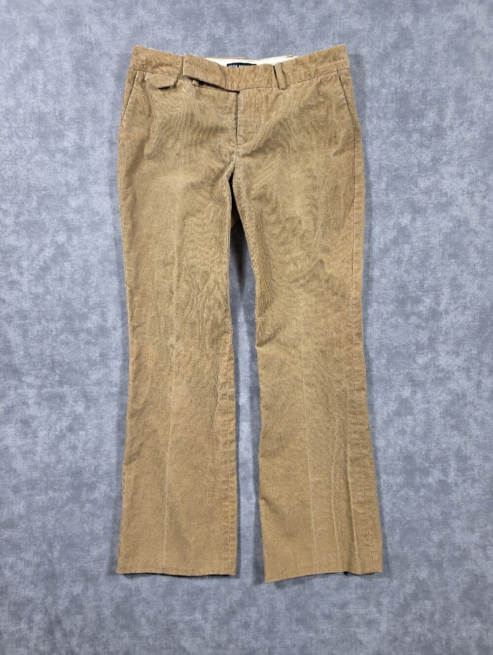 Club Monaco Verdon Corduroy Pants Womens Size 0 Tan Bootcut Stretch Cotton